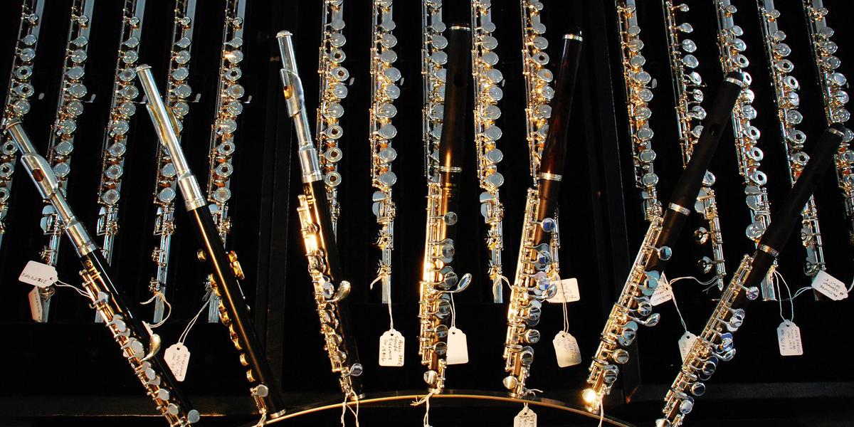flute brands many silver flutes and piccolos