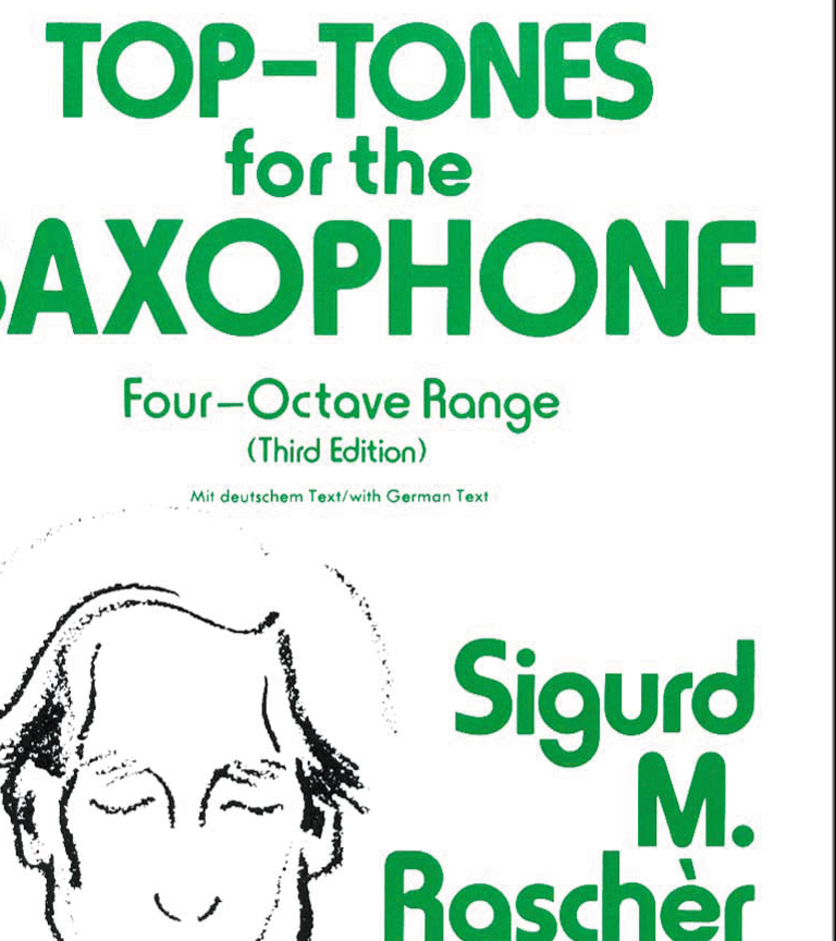 top tones for the saxophone rascher